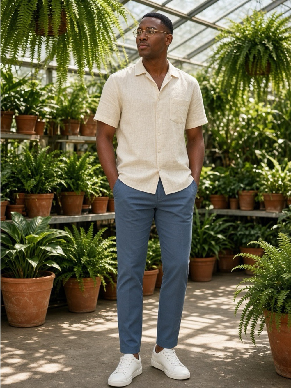 NWOT AG Dusty Blue Chinos 32 Regular